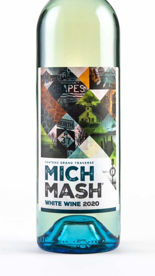 a bottle of 2020 Mich Mash White Wine from Chateau Grand Traverse