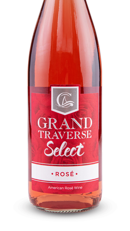 a bottle of Grand Traverse Select Rosé American Rosé Wine from Chateau Grand Traverse